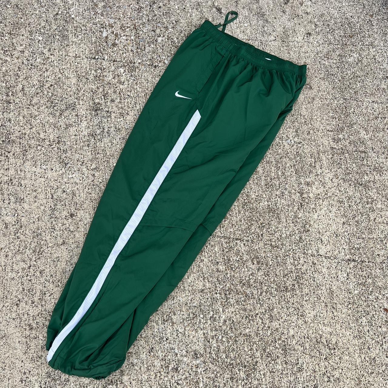 Nike Green Track Pants 🏃🏽‍♀️ Nike track pants in a... Depop