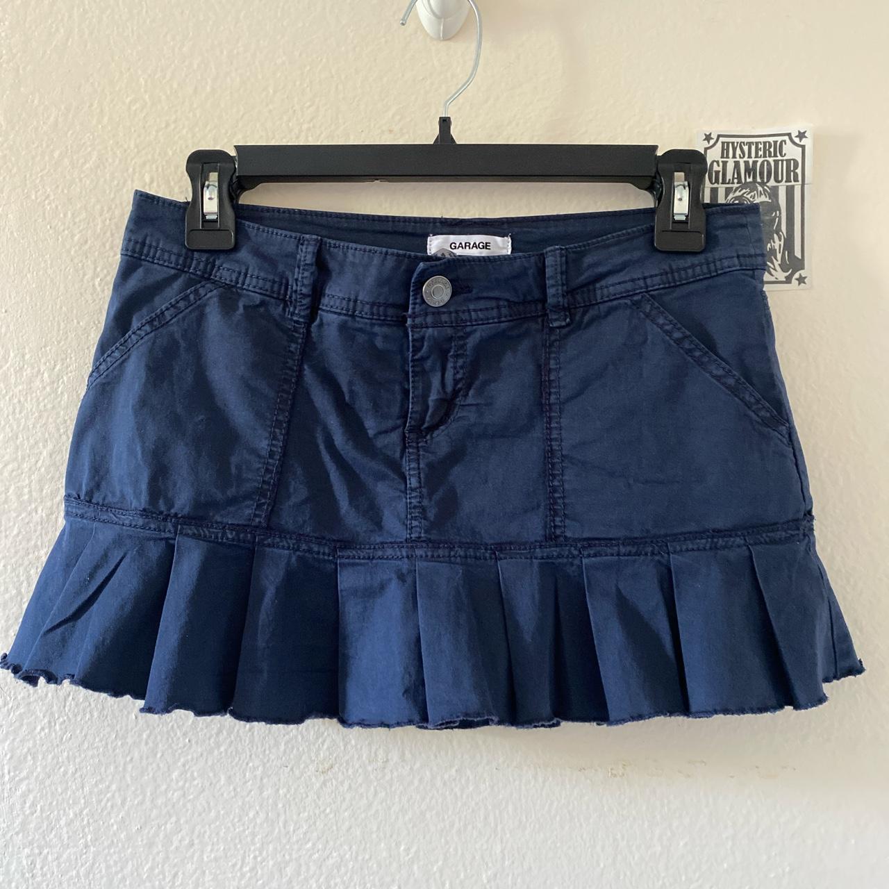 Garage Women's Navy Skirt | Depop