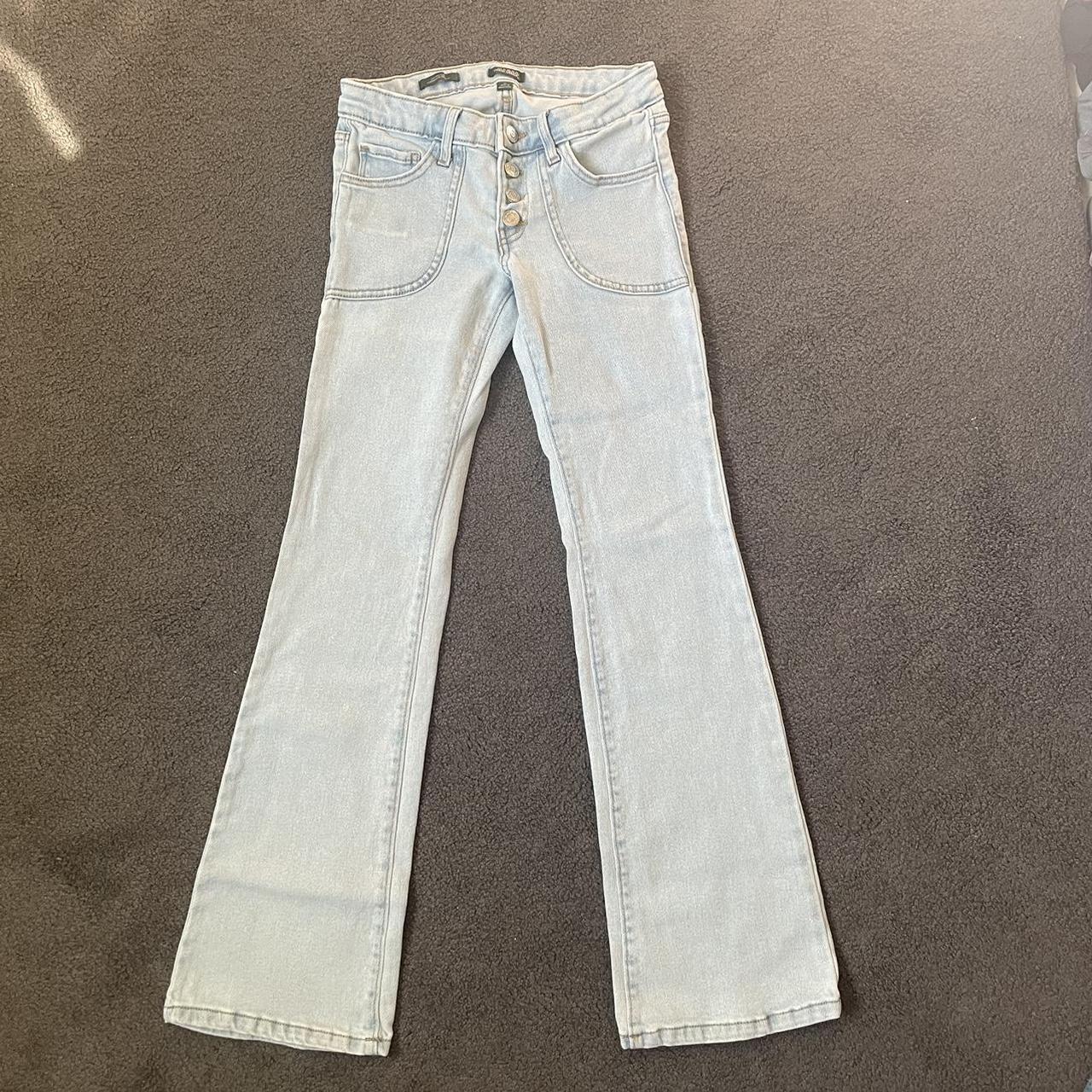 Wild Fable Low-Rise Flare Jeans - Light Wash (Size: - Depop