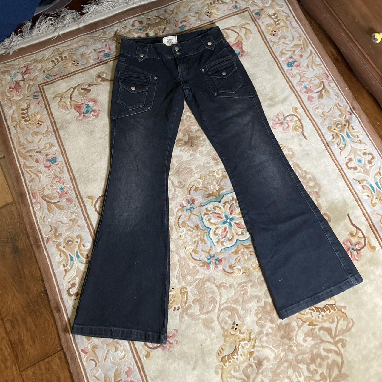 BDG Women's Black and Grey Jeans Depop