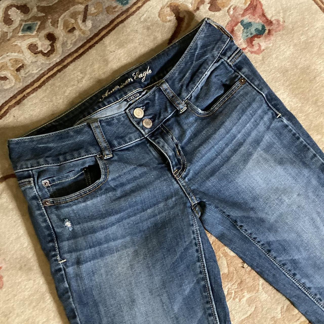 American Eagle Outfitters Women's Blue Jeans Depop