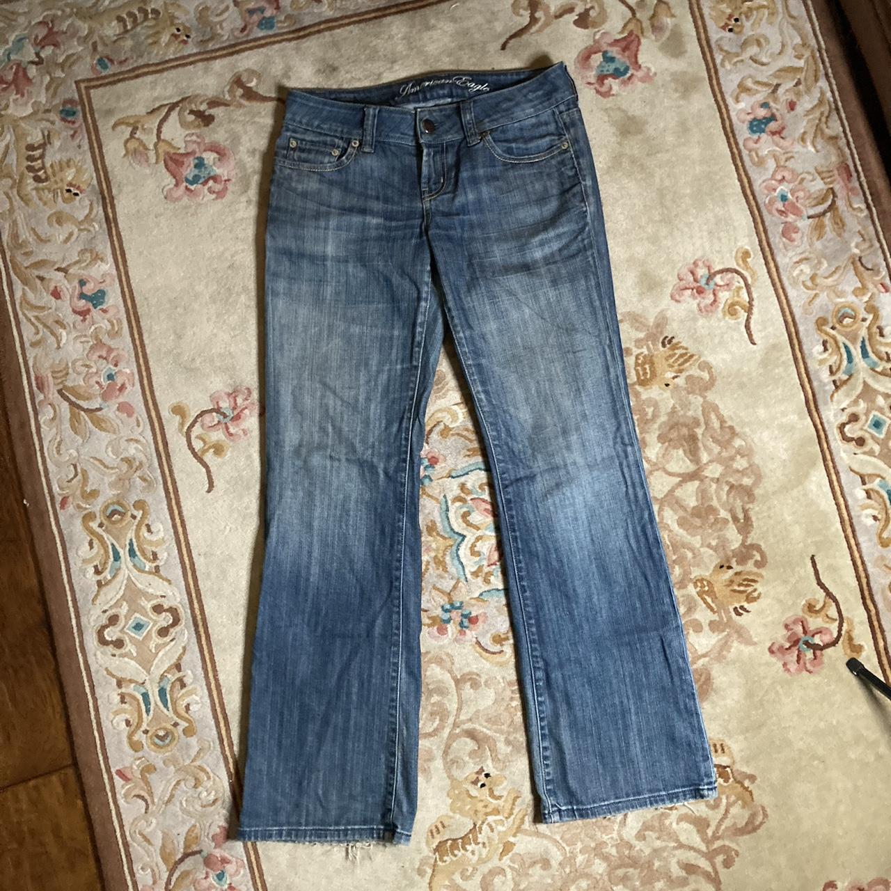 Low rise straight/bootcut jeans from American Eagle.... - Depop