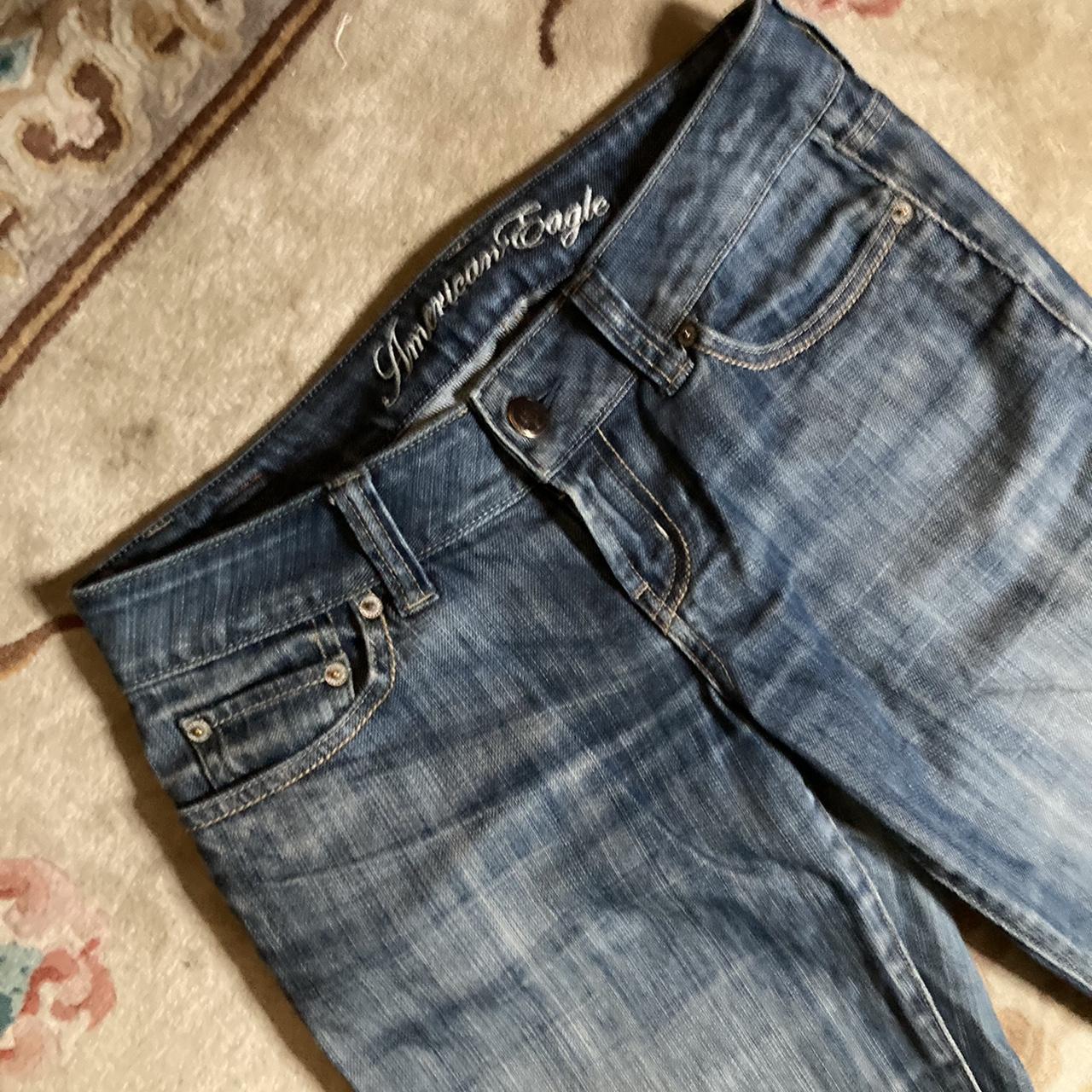 Low rise straight/bootcut jeans from American Eagle.... - Depop