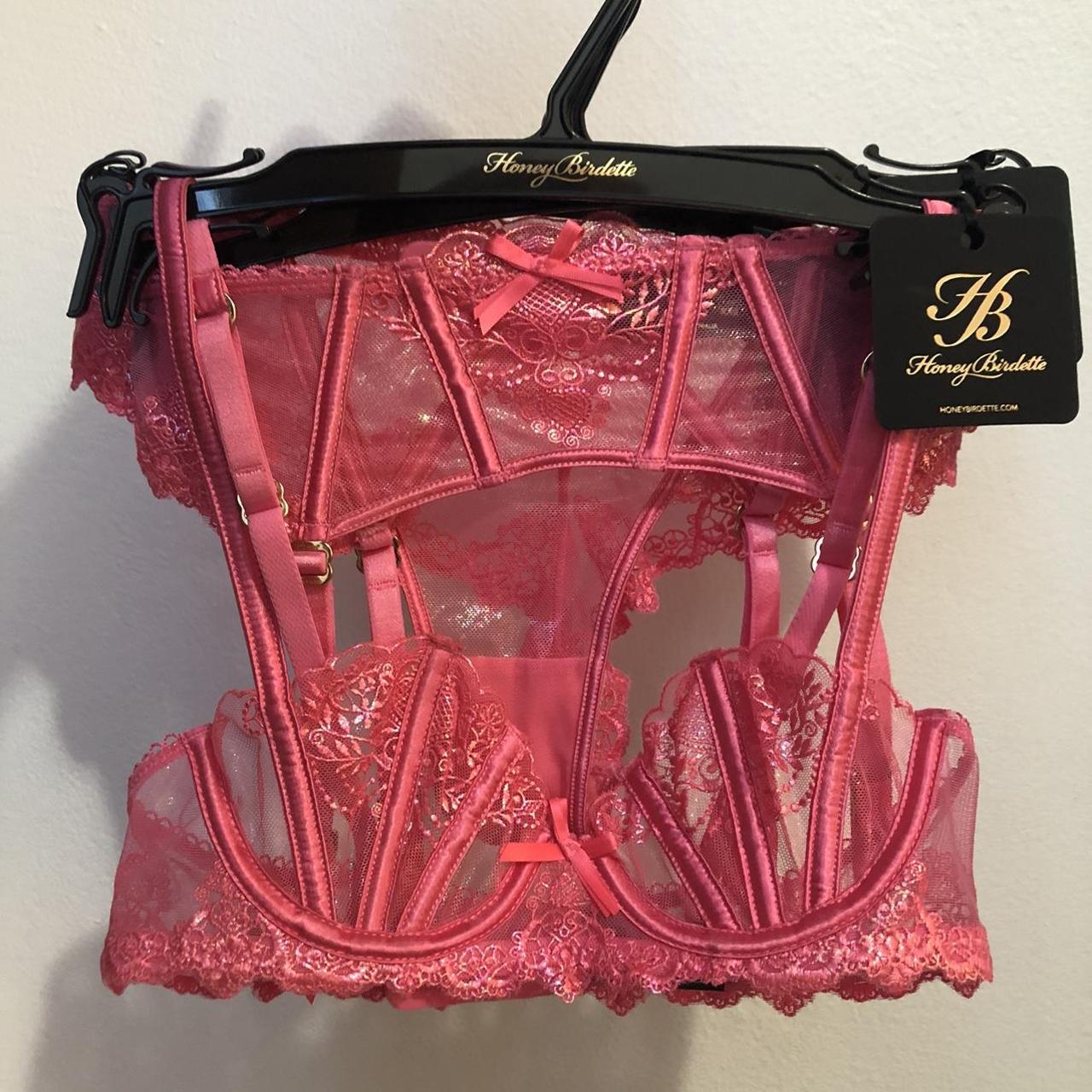 Honey birdette “Natalie Wild Pink” 3 piece set.... Depop