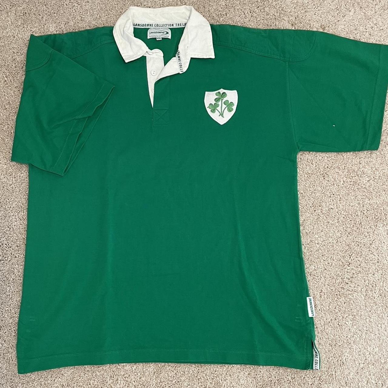 Men's Green and White Polo-shirts | Depop