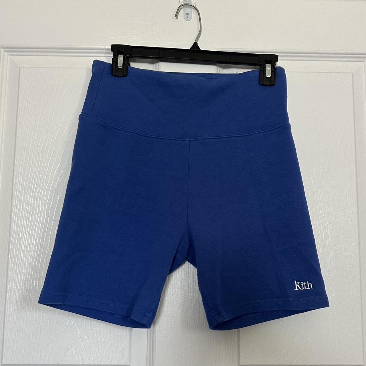 KITH NEW YORK BLUE BIKER SHORTS size M MAKE... - Depop