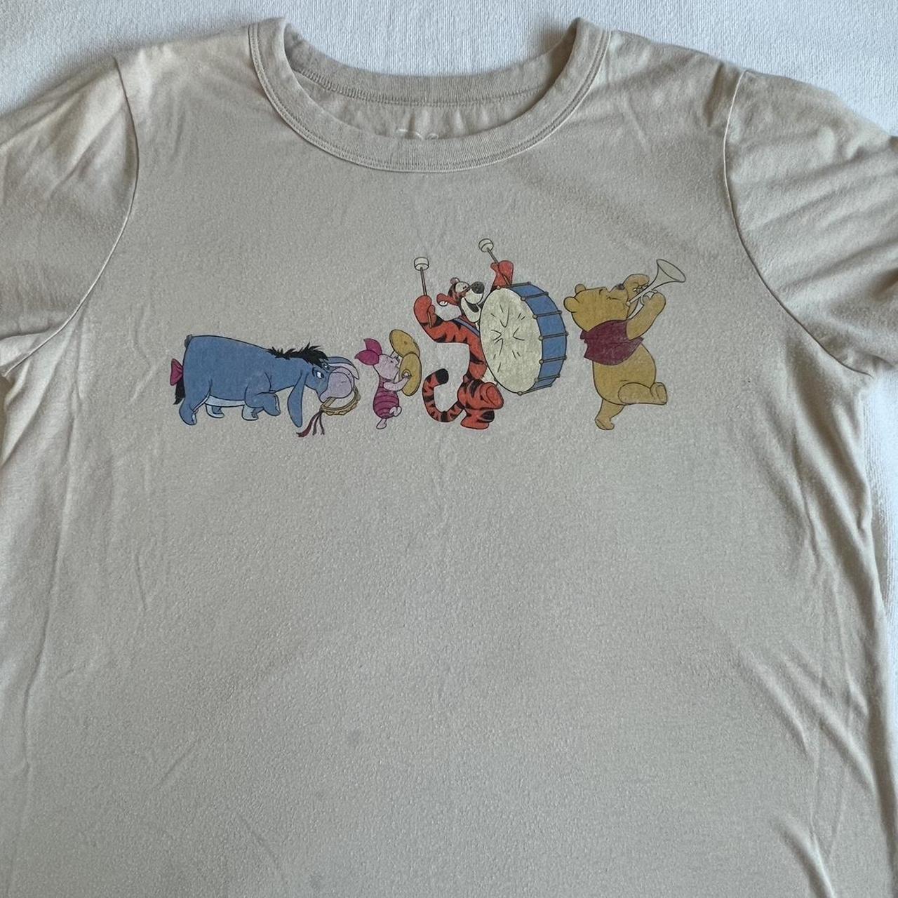 Vintage Winnie the Pooh ribbon shirt dress Flat - Depop