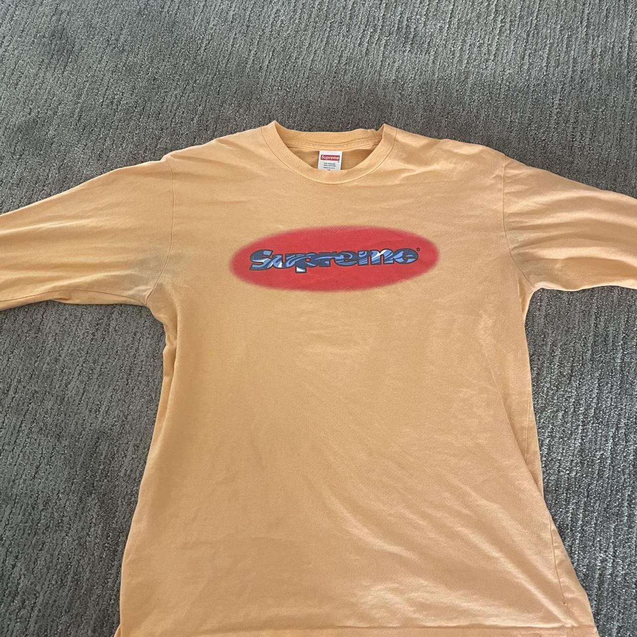 Orange cheap supreme tee