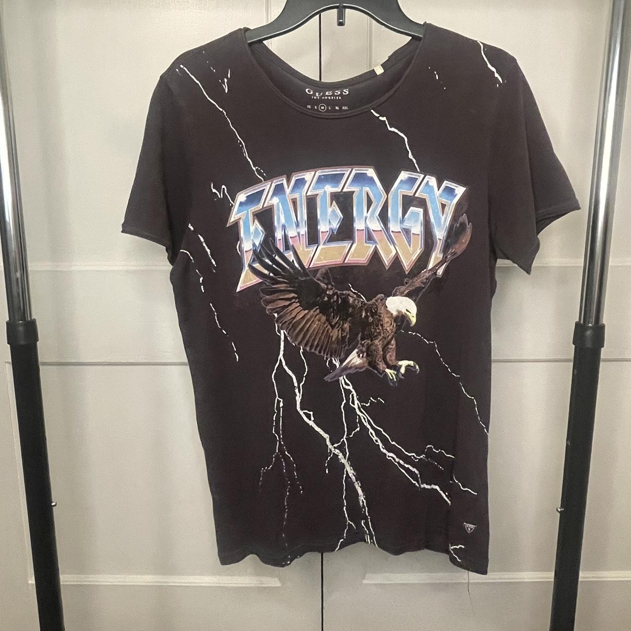 Guess energy t shirt Open to all offers Size Depop