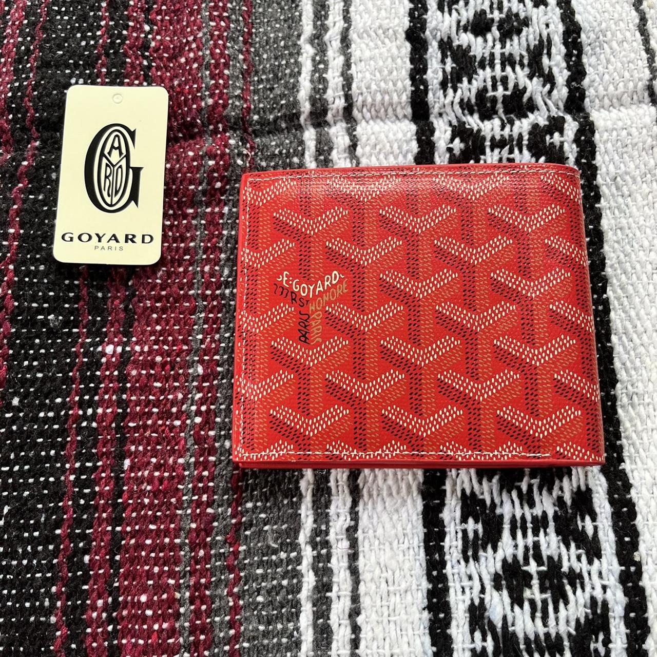 Goyard Men's Red Walletpurses Depop