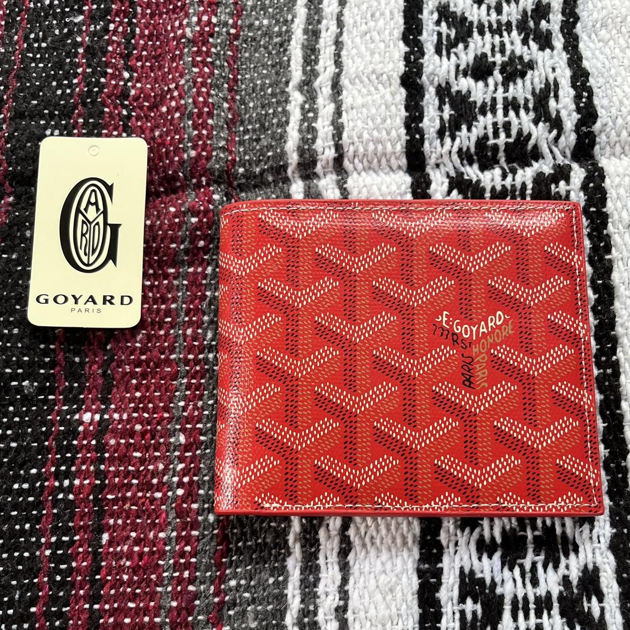 Goyard Men's Red Walletpurses Depop