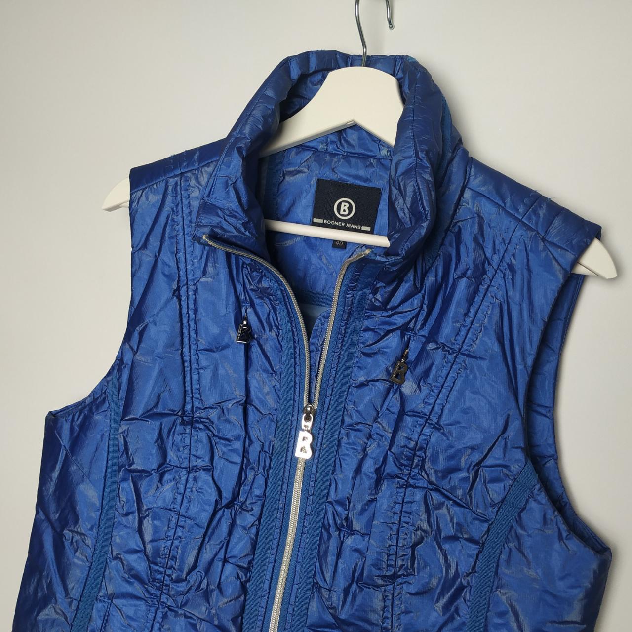 Bogner Womens Blue Vest Size M (42) fit to... Depop