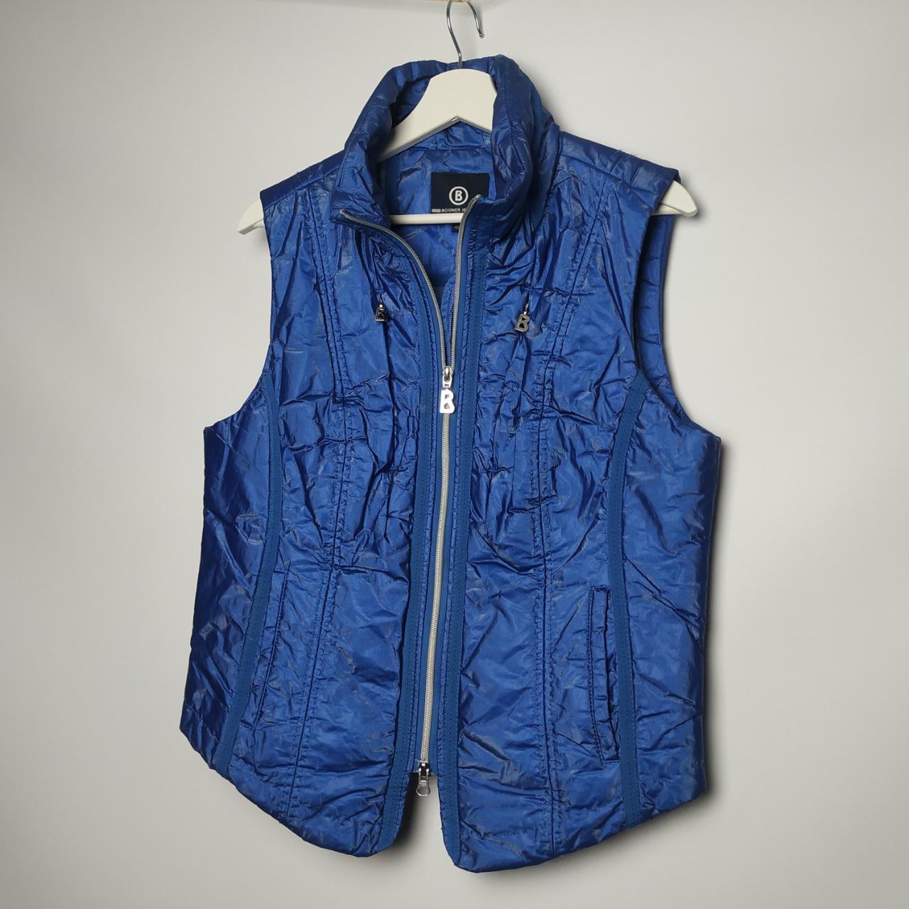 Bogner Womens Blue Vest Size M (42) fit to... Depop