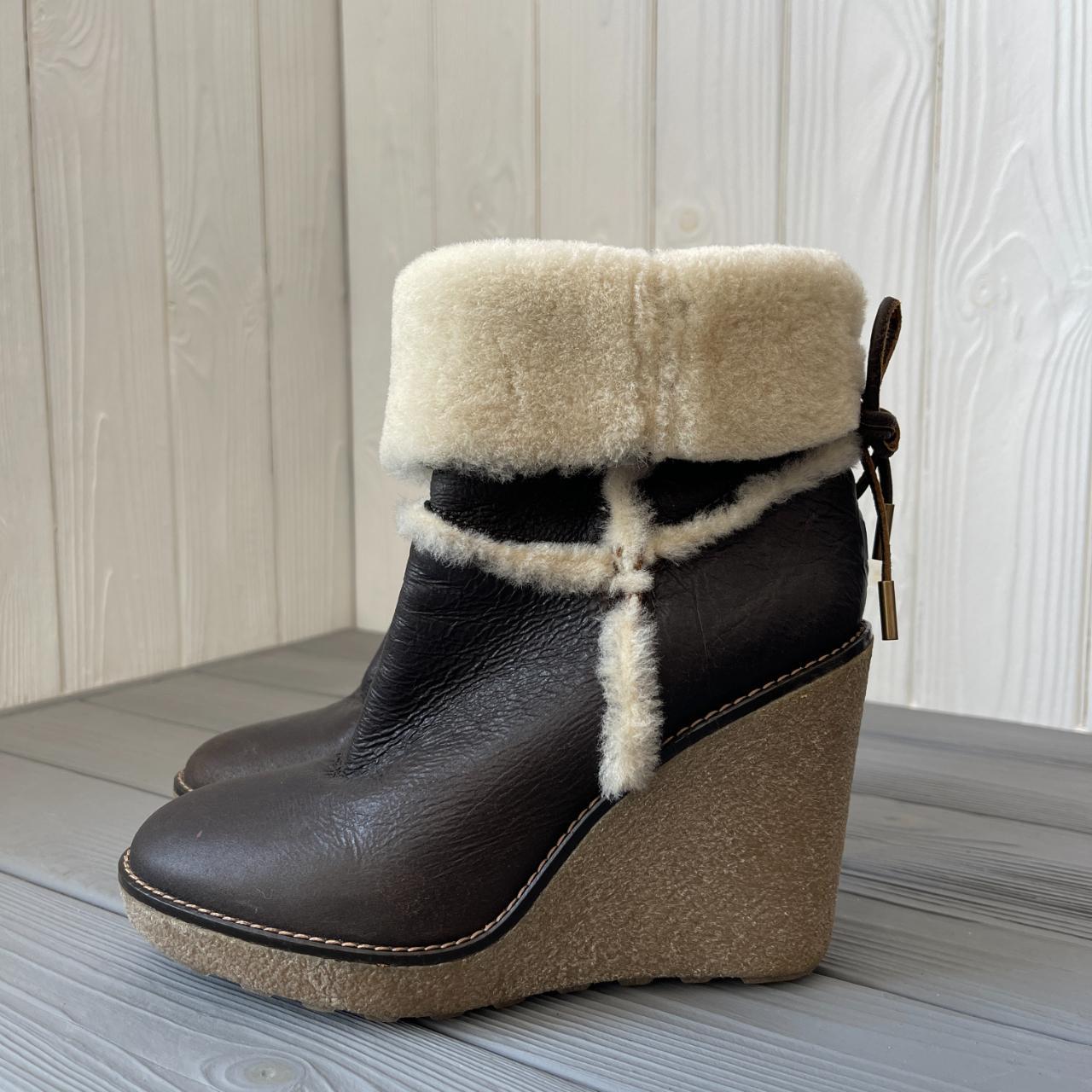 Moncler wedge outlet boots