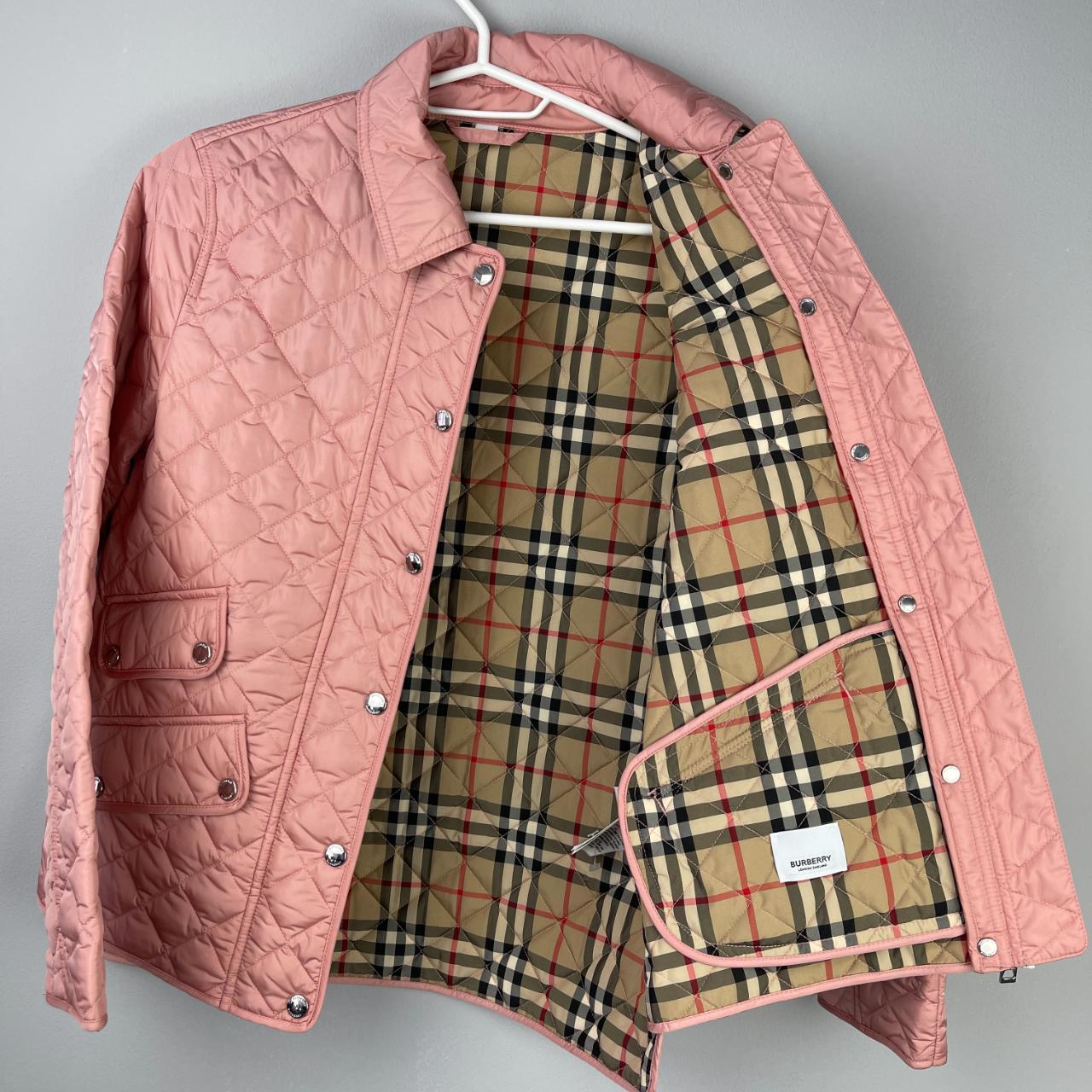 Burberry jacket womens clearance pink