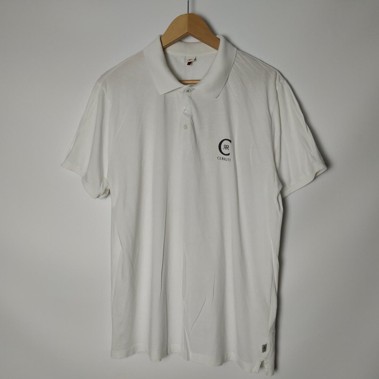 Cerruti 1881 White Mens Polo Maglia Polo Manica Depop