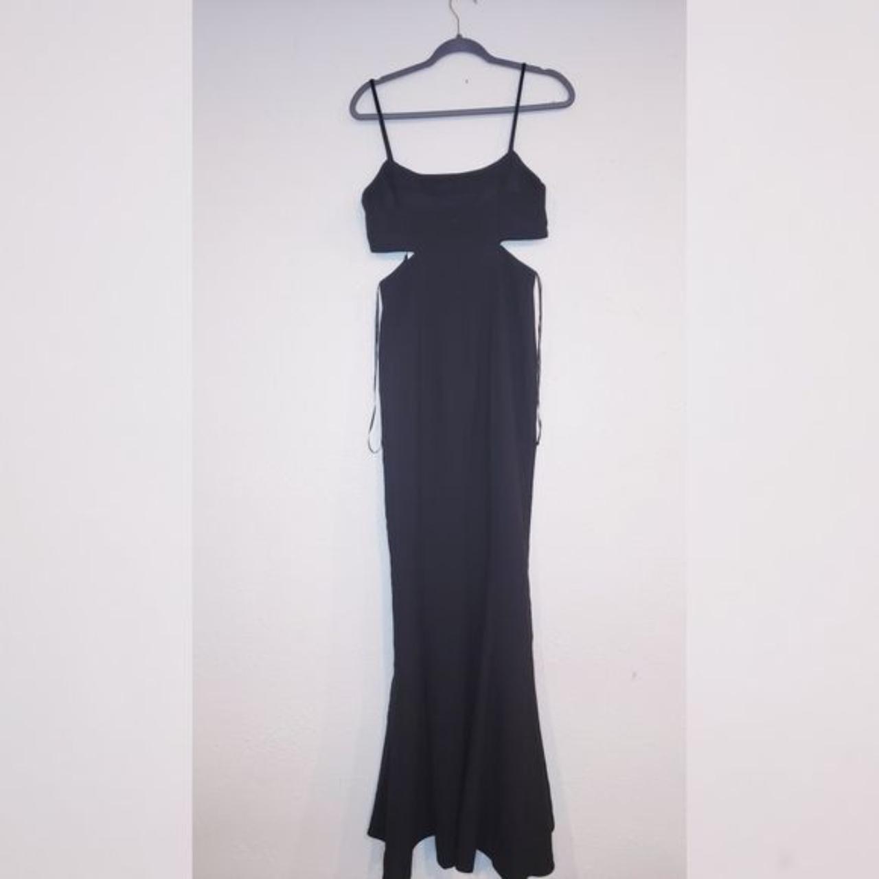 likely black gown