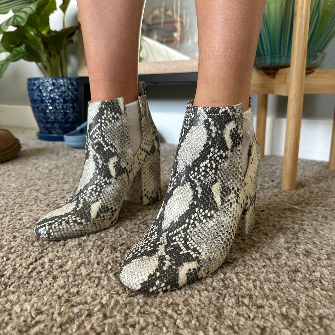 Steve madden hotsell snake print booties