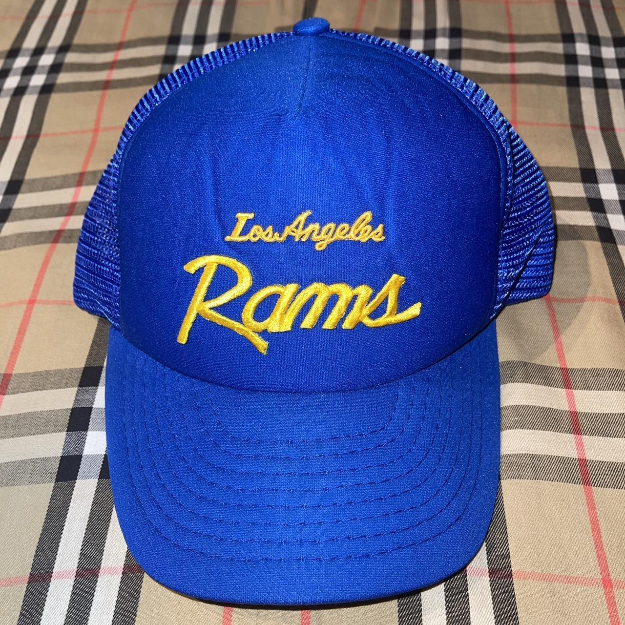 Vintage 80s Los Angeles Rams NFL trucker hat made in - Depop