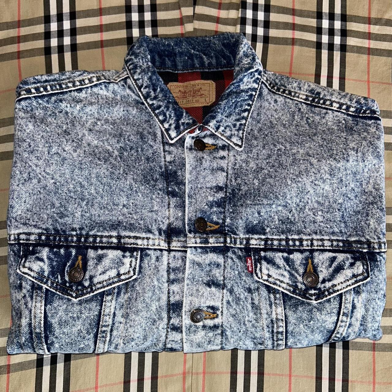 Vintage LEVI'S discount Button Down Trucker Jean Jacket Blue Acid Wash