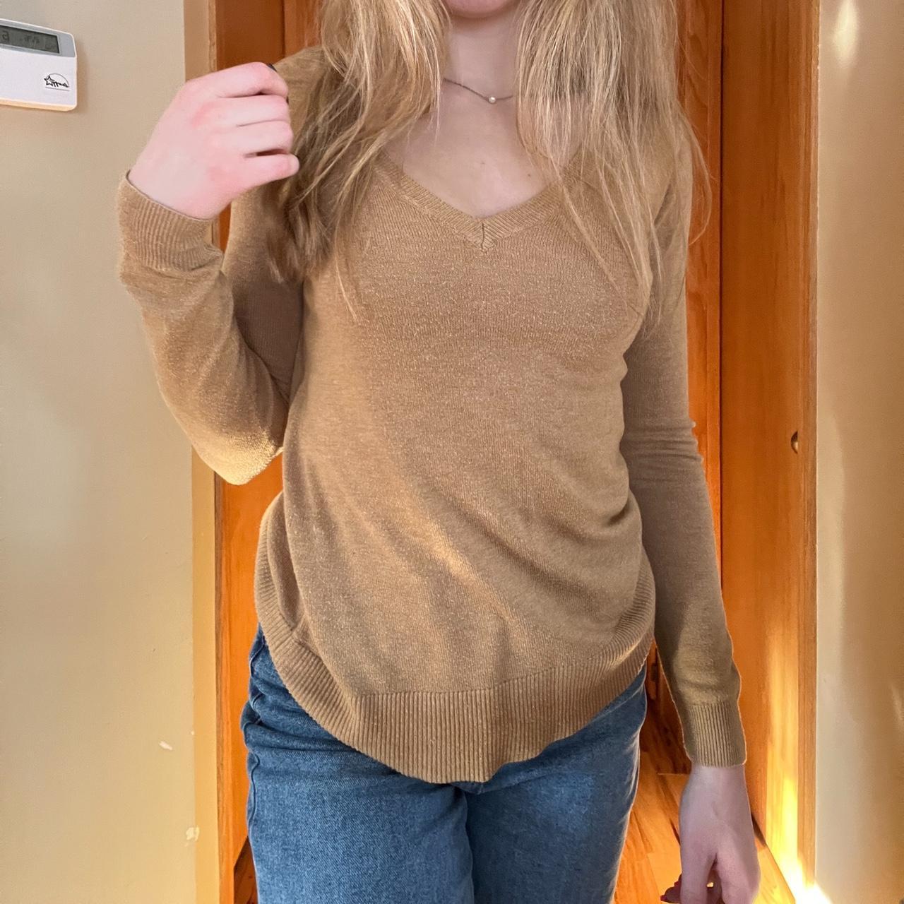 Mossimo Women's Yellow and Tan Shirt (2)
