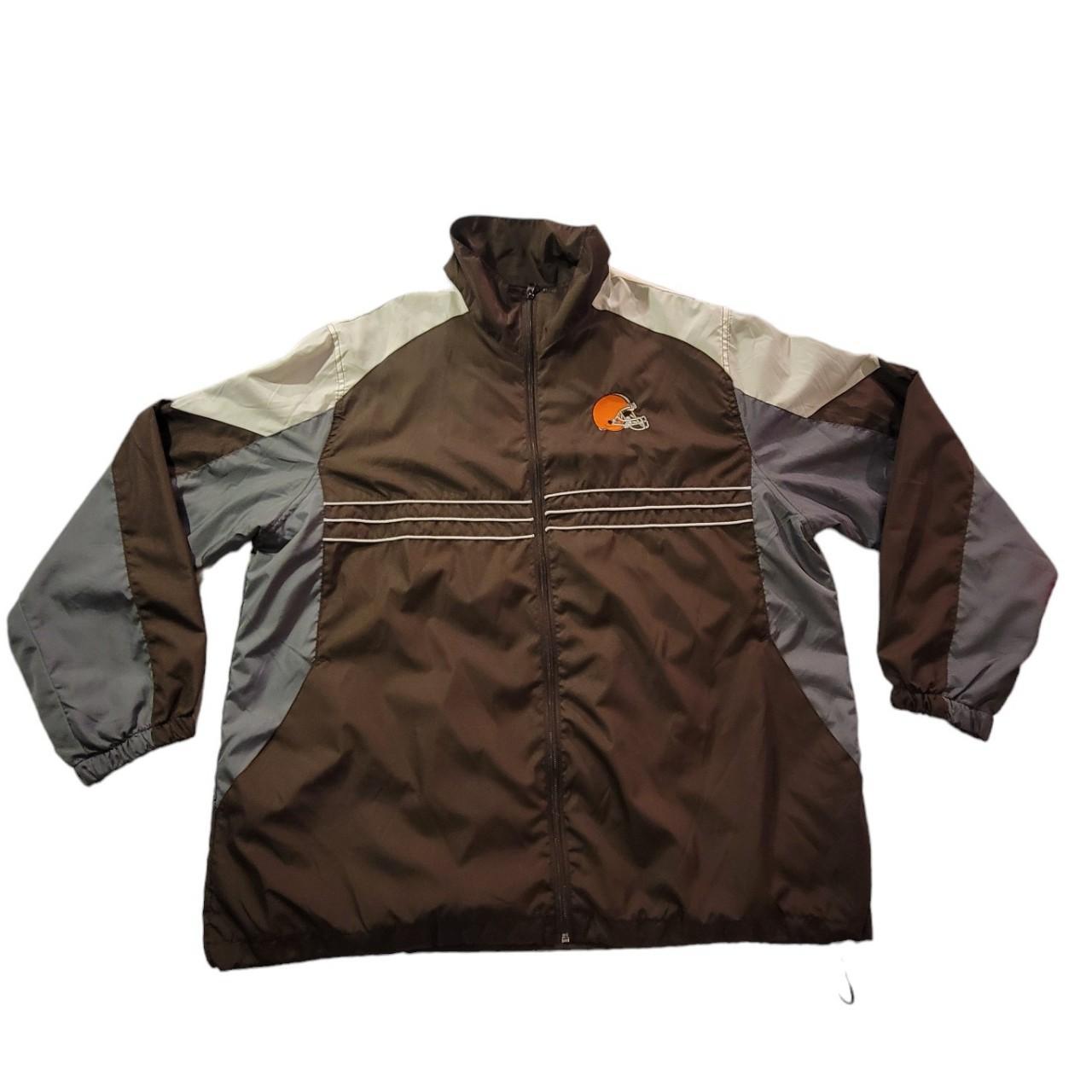 reebok jacket mens brown