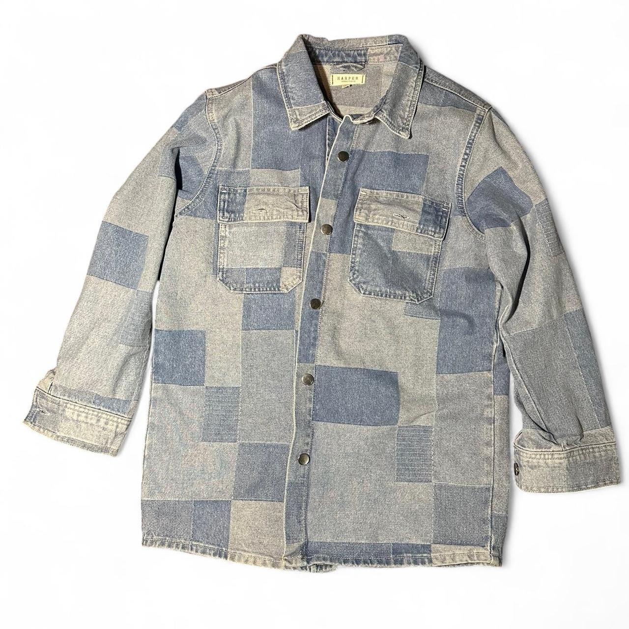 Women's Jacket - Blue - M – Patchwork Denim overs… - image 1