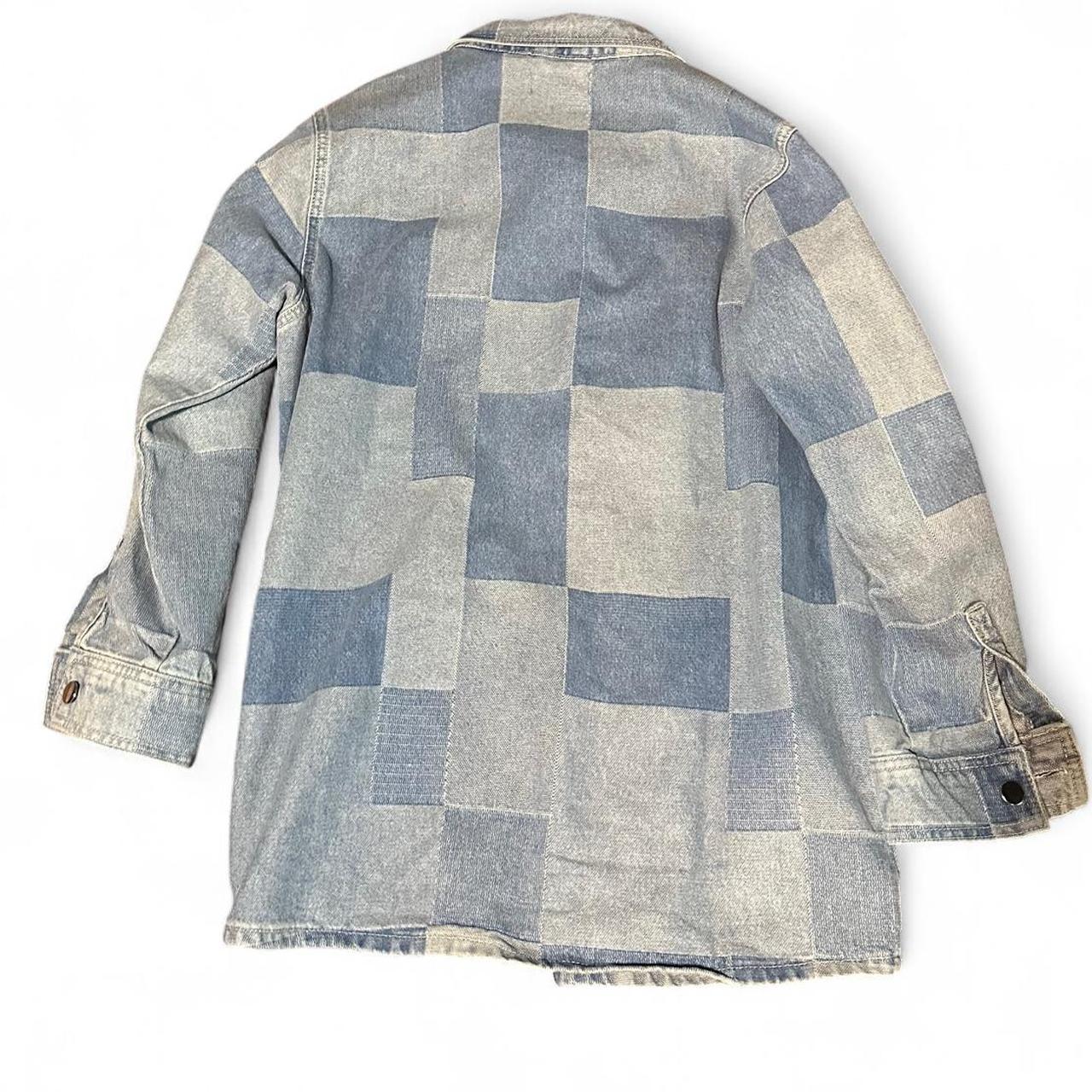 Women's Jacket - Blue - M – Patchwork Denim overs… - image 2