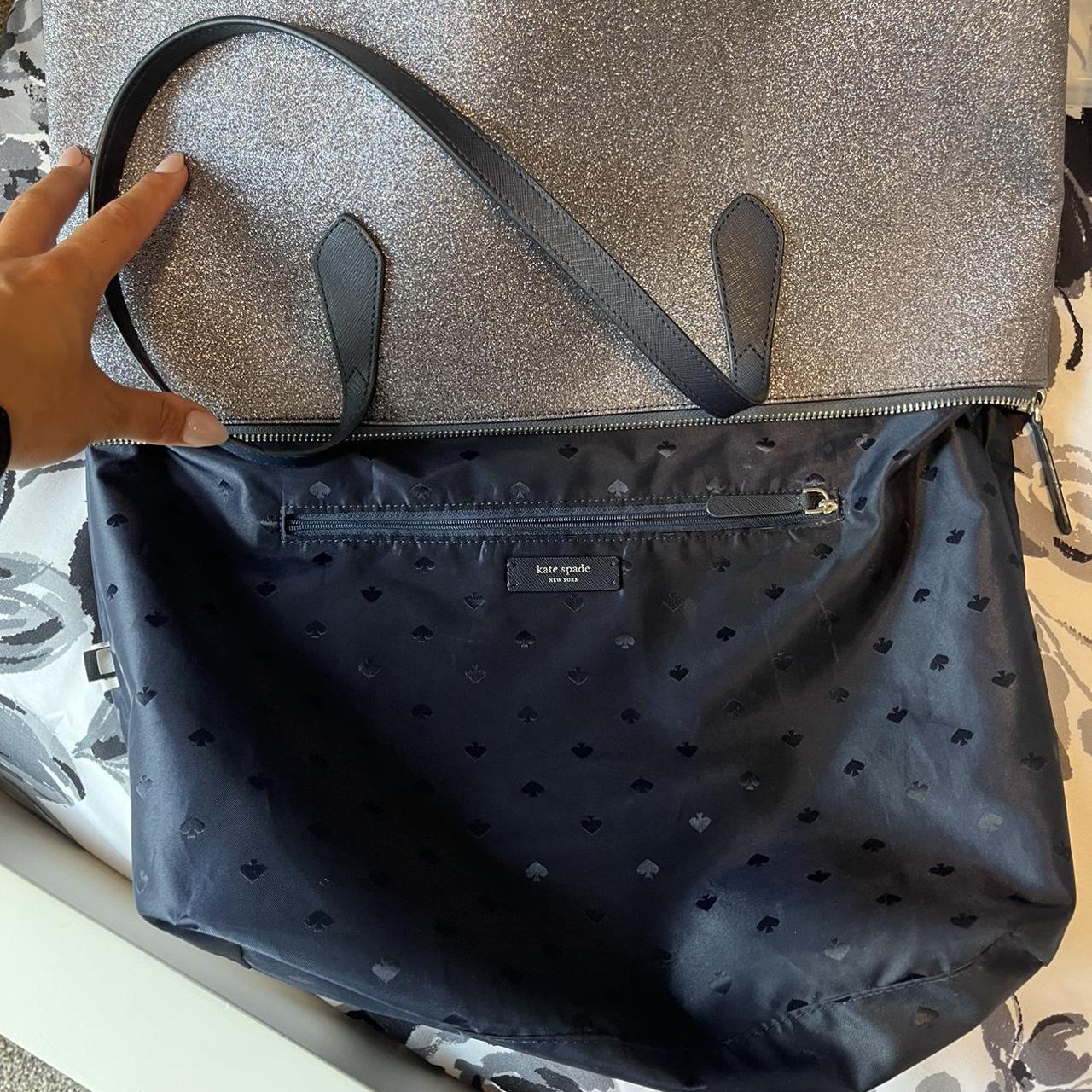 Kate spade silver handbag hot sale