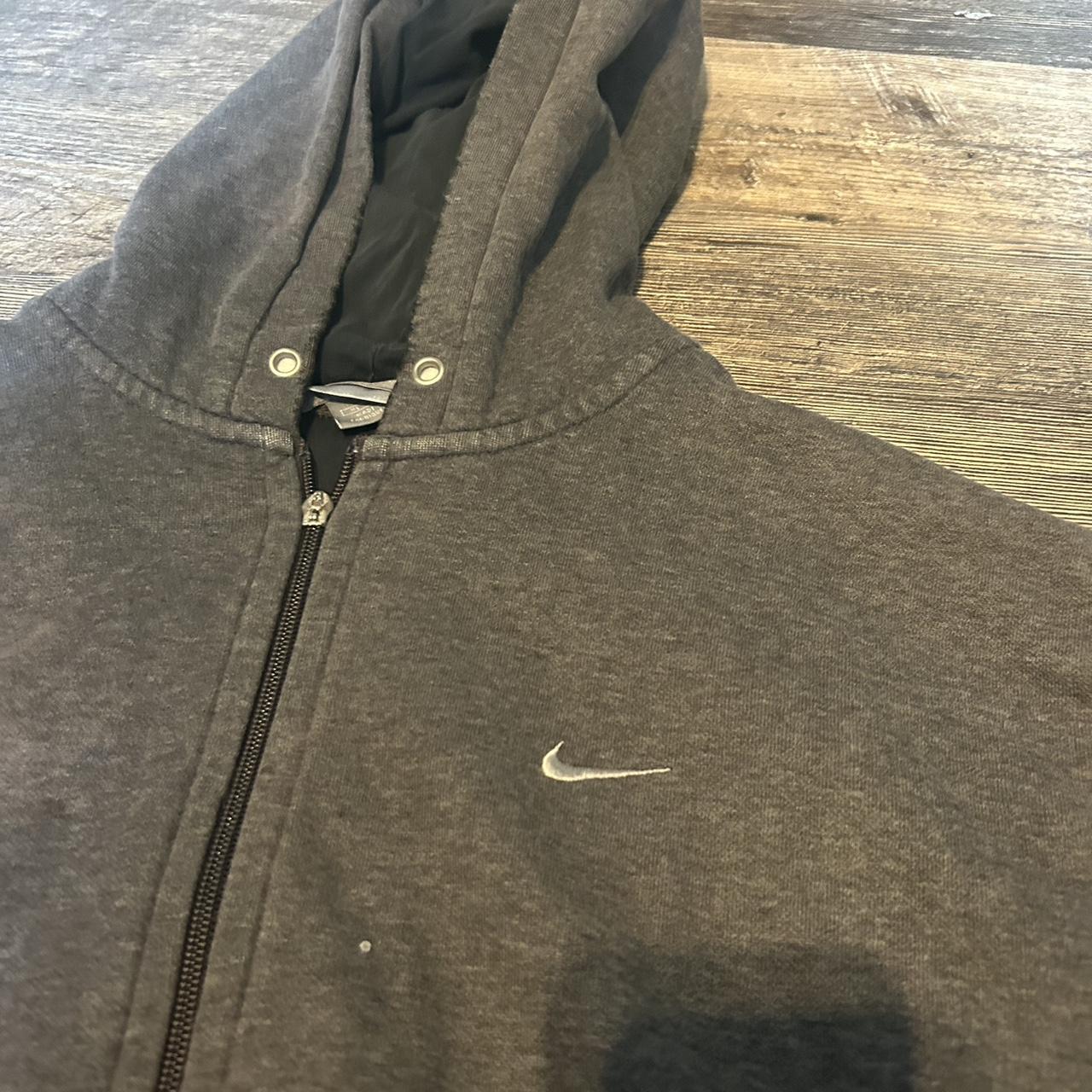 Vintage Grey Nike Jacket Size XL flaws shown in... Depop