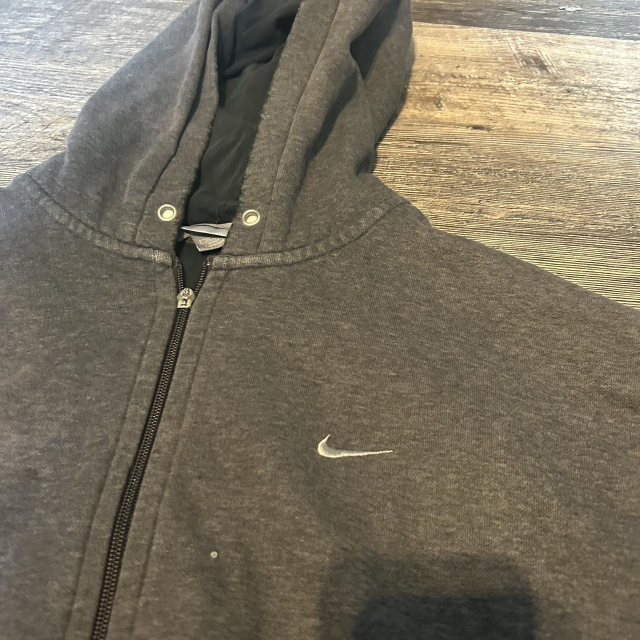 Vintage Grey Nike Jacket Size XL flaws shown in... - Depop