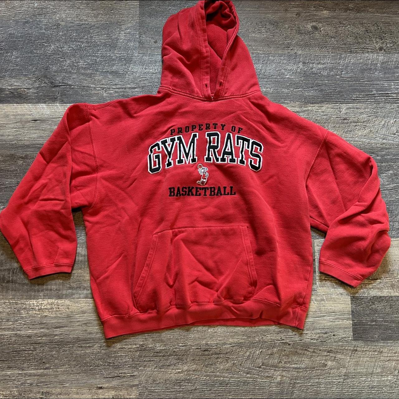 Red Vintage Gym Rats Sweatshirt Size L (no... Depop