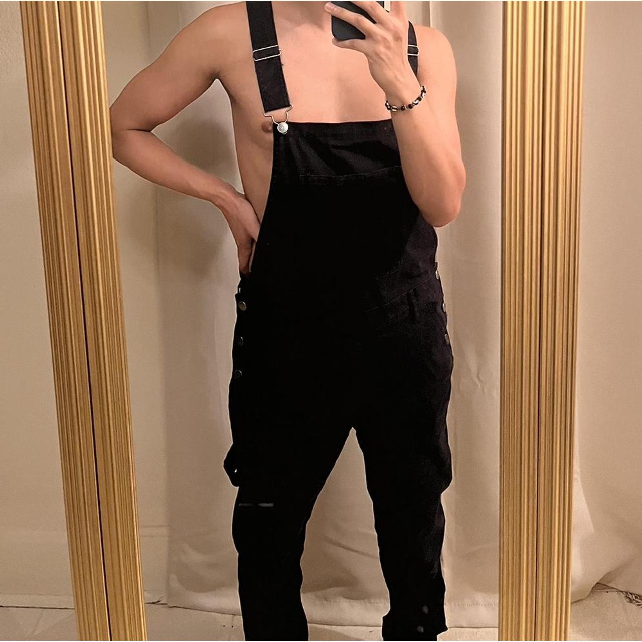 Men’s forever 21 overalls size L for reference I’m... Depop