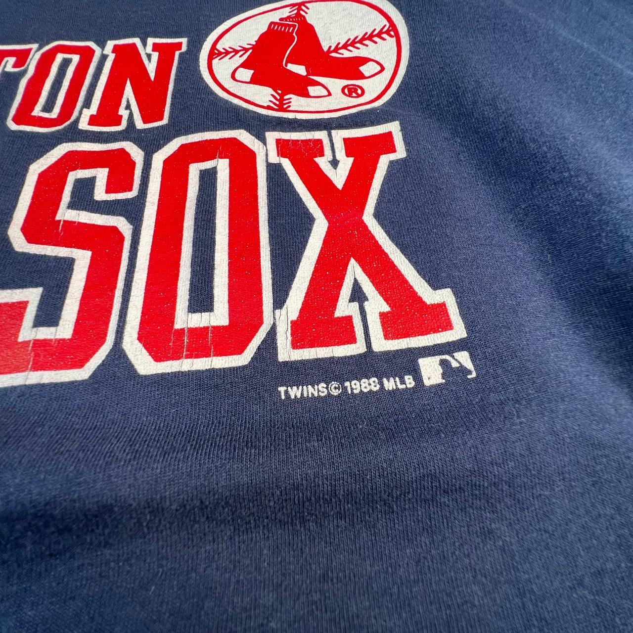 VTG 1988 SINGLE STITCH MLB RED SOX GRAPHIC TEE 1988 - Depop