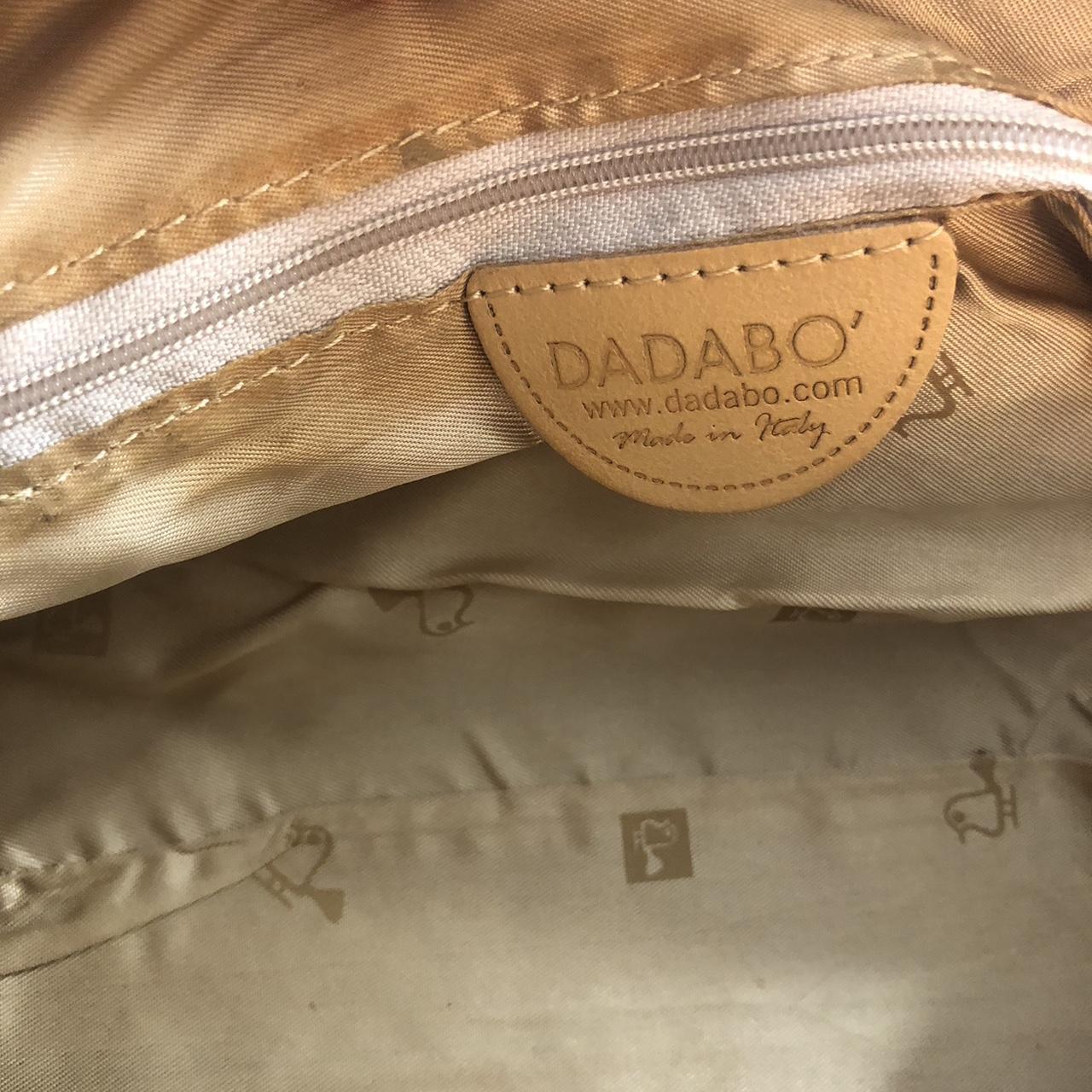 DISSONA Beige&White Top Italian Leather Bag - Depop