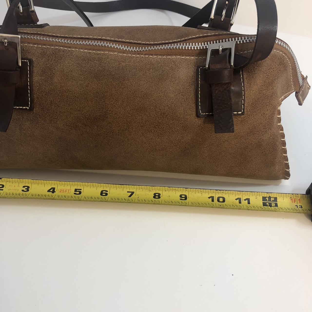 DISSONA Beige&White Top Italian Leather Bag - Depop