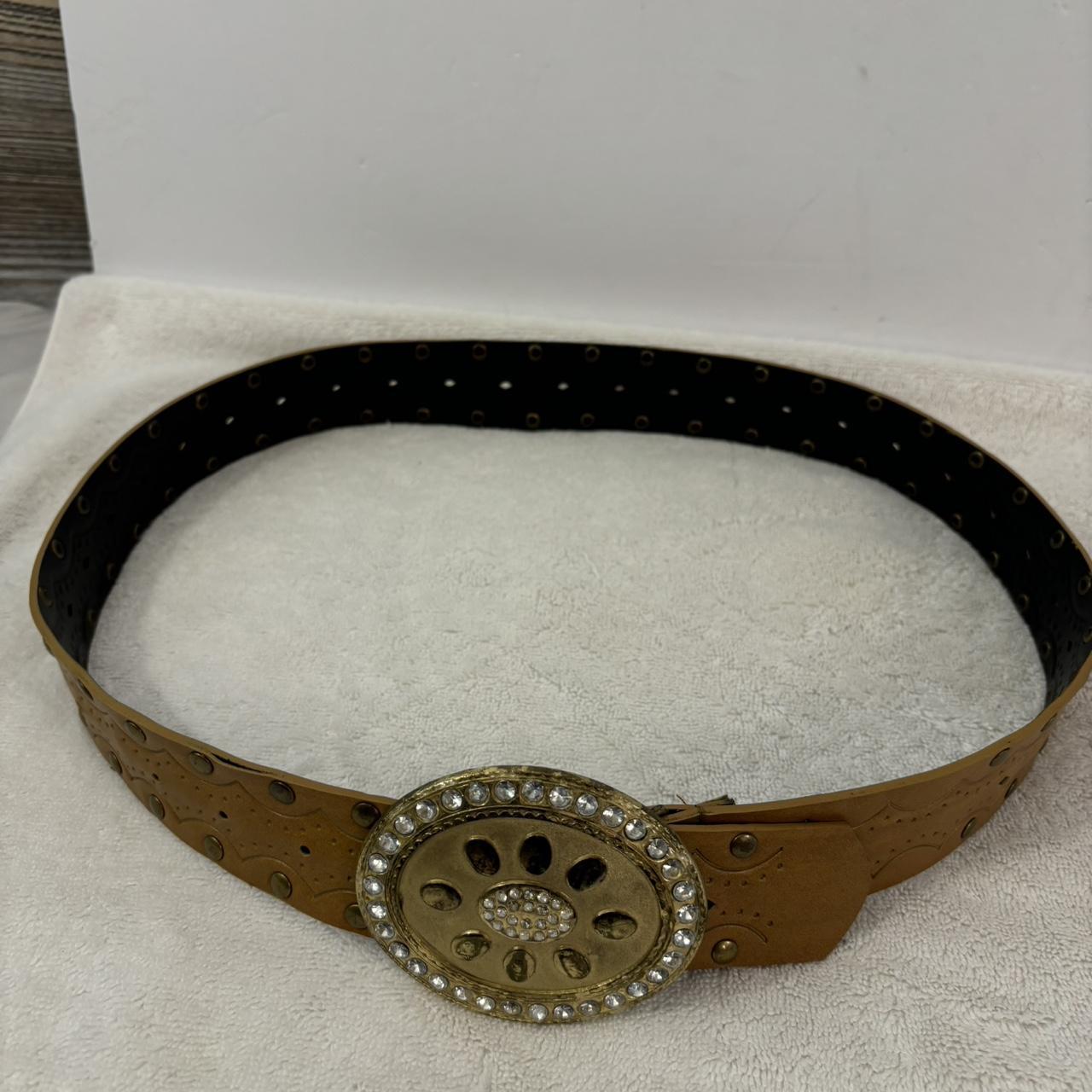 faux leather tie belt