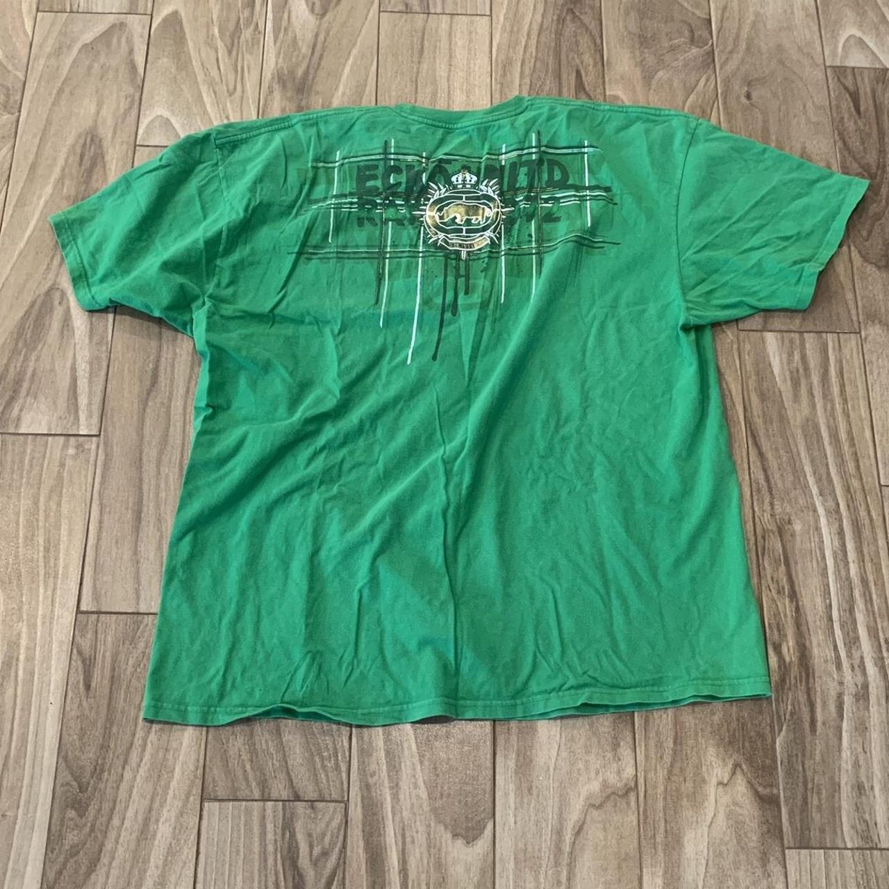 3XL Green Ecko UNLTD T Shirt Grunge Affliction style... - Depop