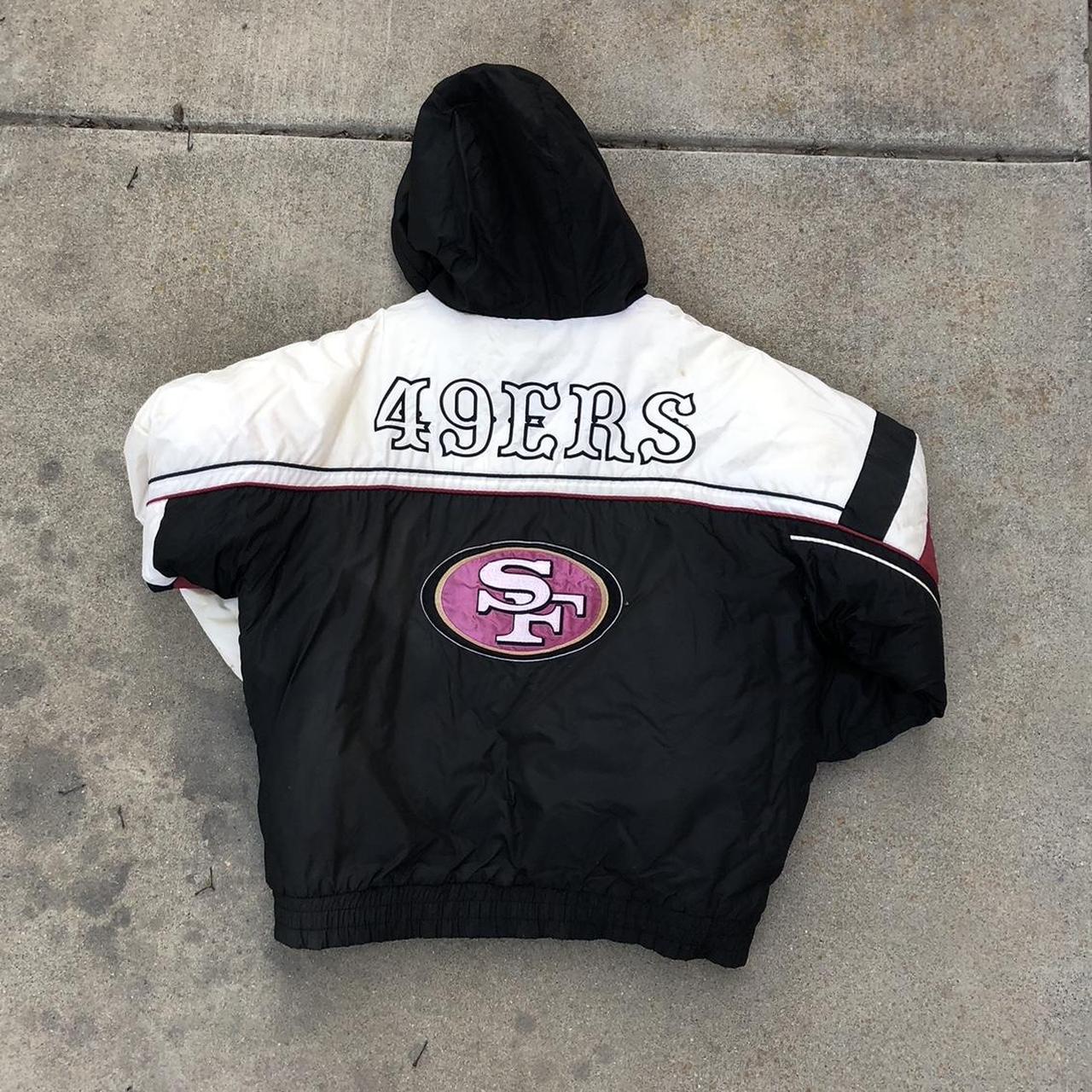 Vintage 90s San Francisco 49ers Logo Athletic Puffer - Depop