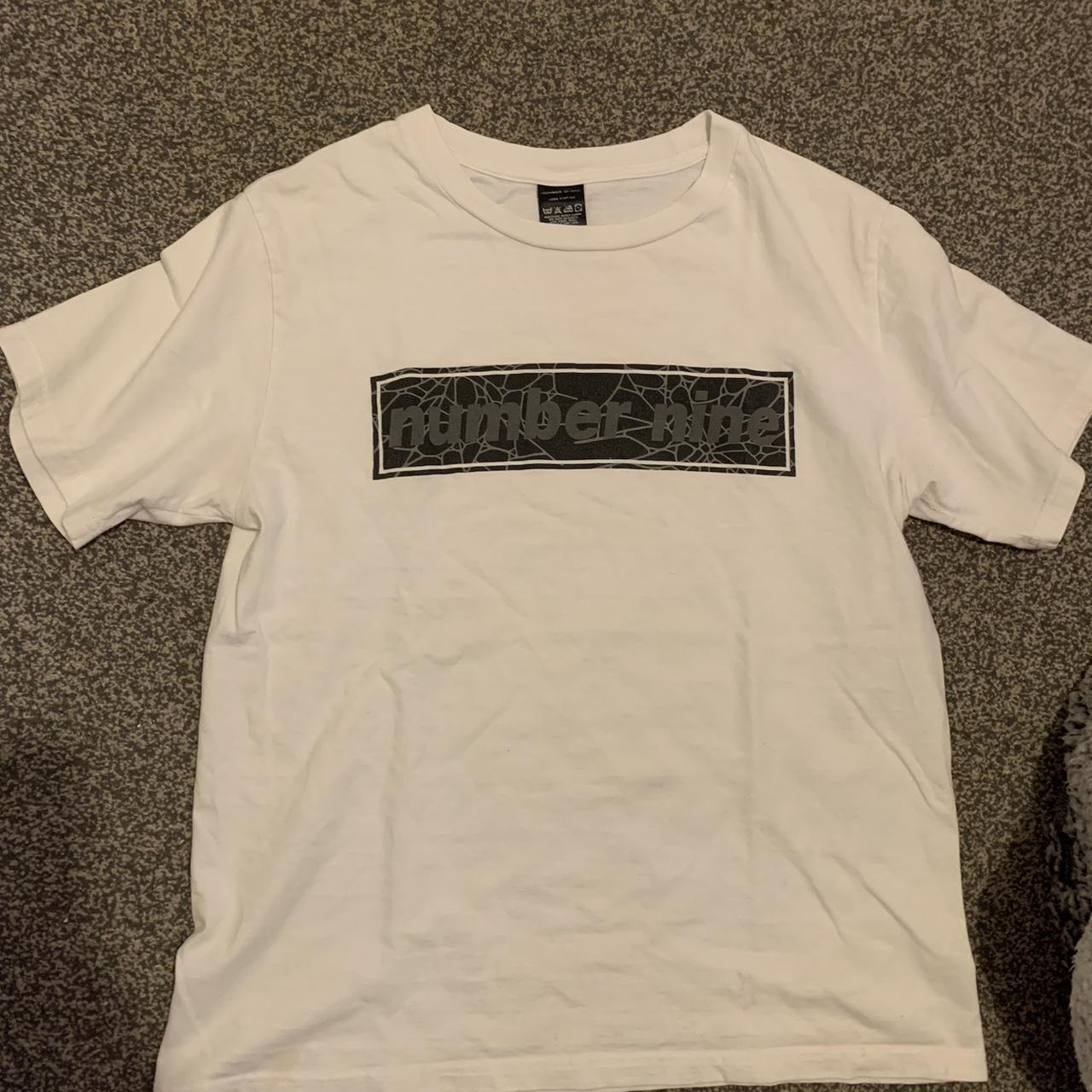 Number (N)ine box logo cobweb tshirt. Like new... - Depop