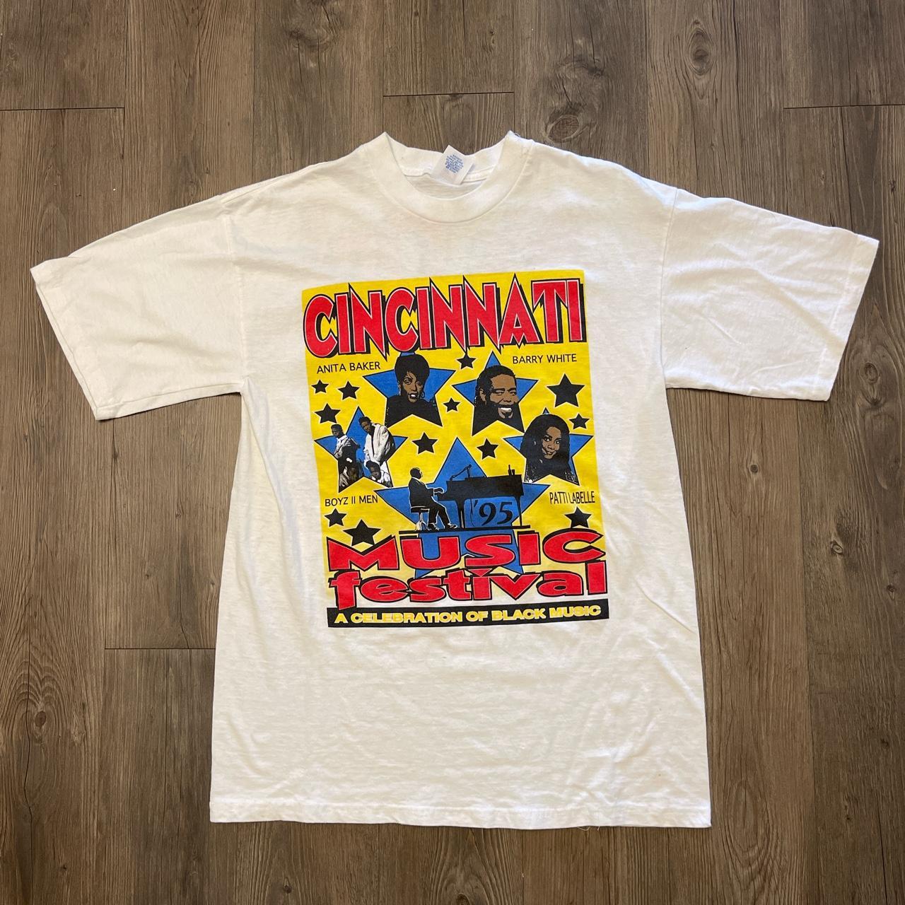 Vintage 1995 Cincinnati Music Festival T-Shirt Size
