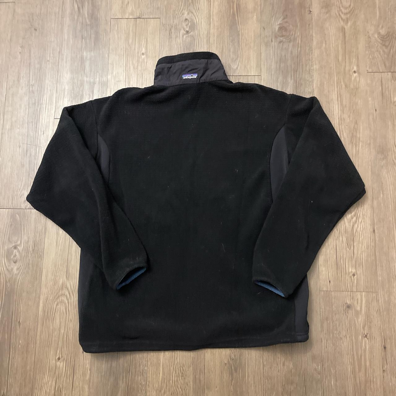 Patagonia Triple Black Full Zip Fleece Jacket Size... - Depop