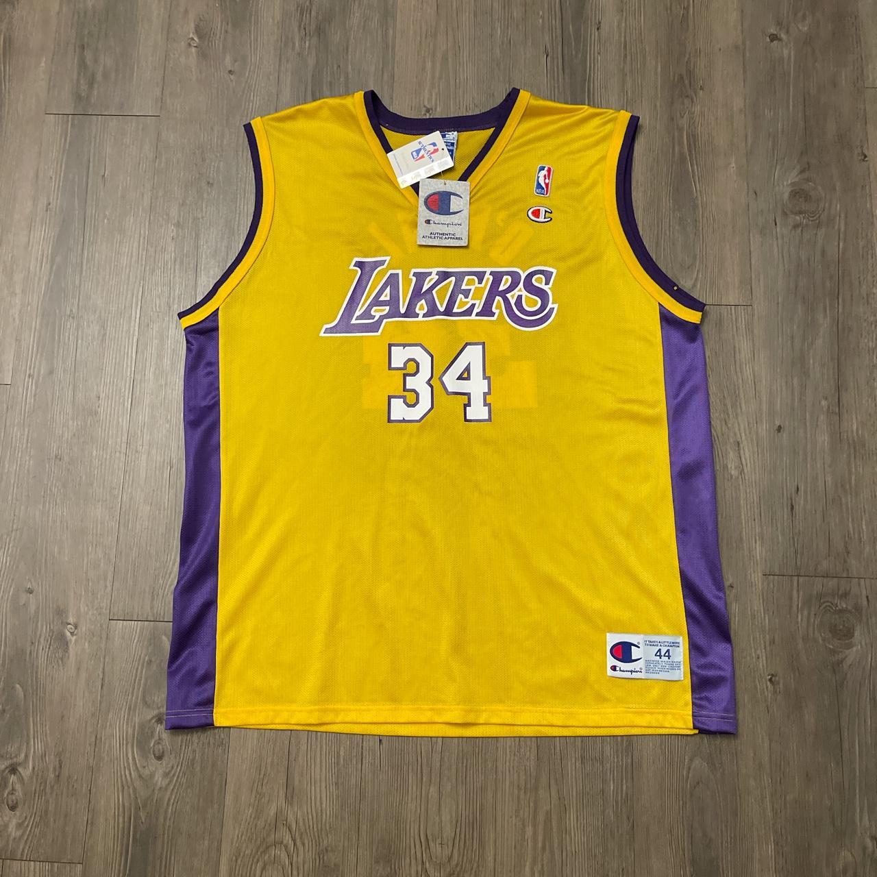 Vintage Shaquille O'Neal Los Angeles Lakers Jersey - Depop