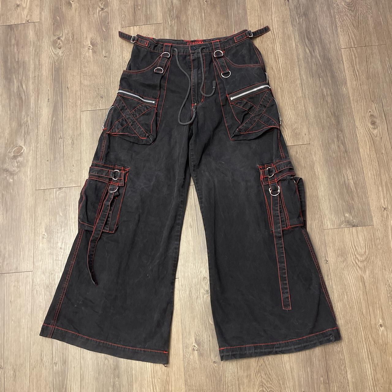Vintage Tripp NYC Multi Pocket Rave Pants Size... Depop