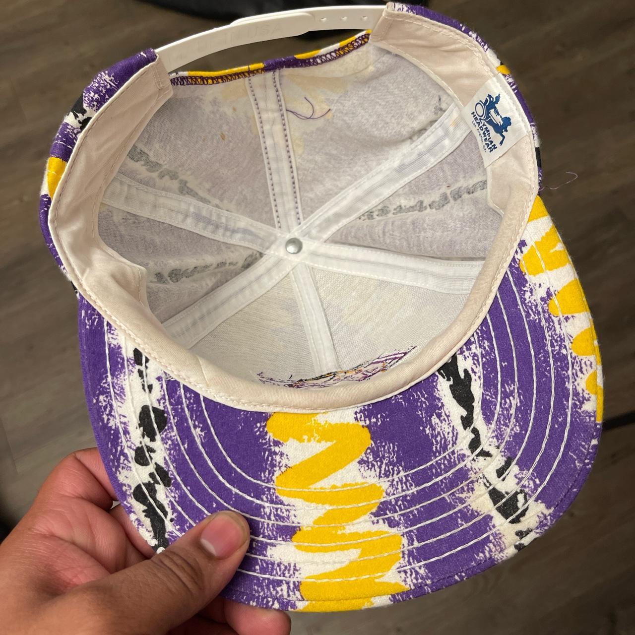 Vintage New Era Los Angeles Lakers Hat •Purple - Depop
