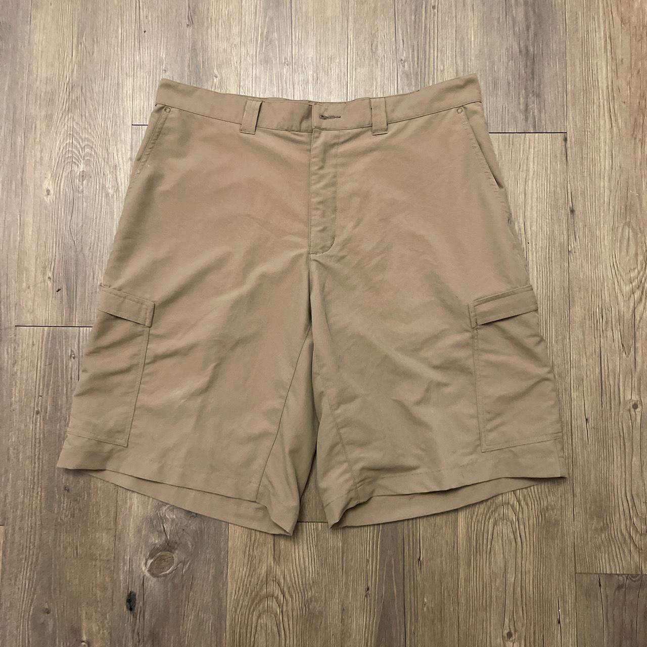 Patagonia Khaki Lightweight Cargo Shorts Size... - Depop