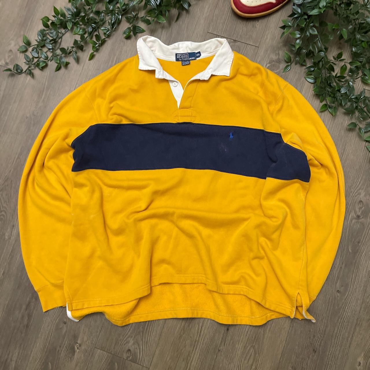 Vintage Polo Ralph Lauren Two Toned Collared... - Depop