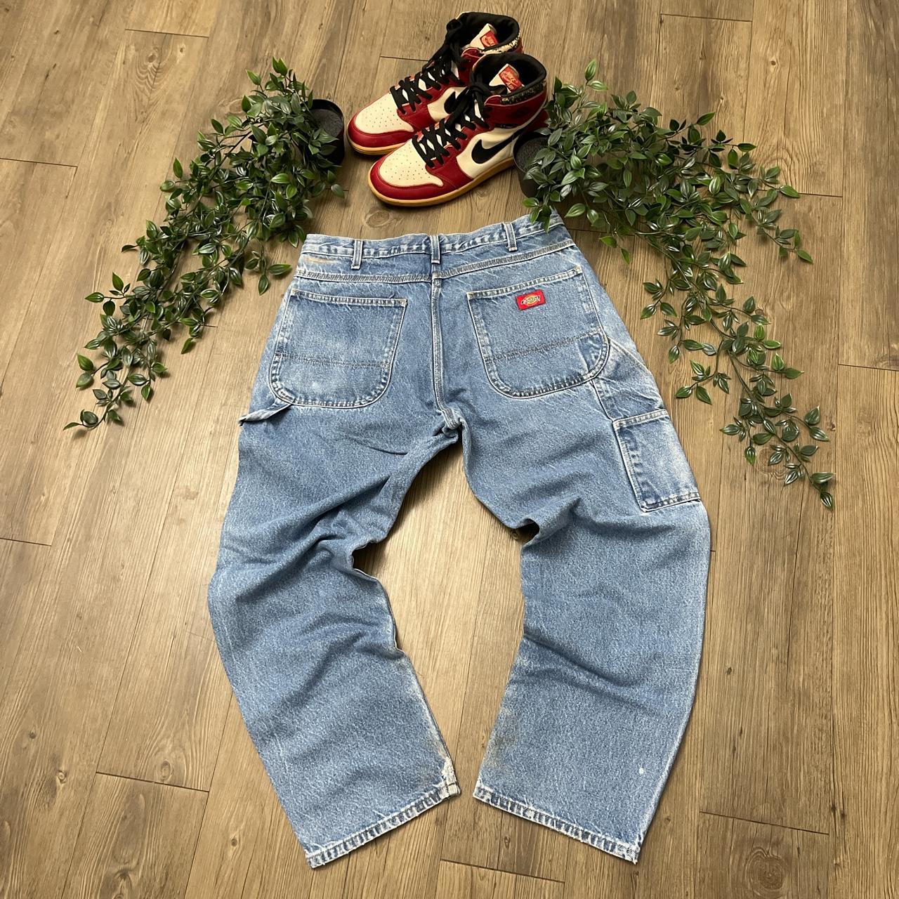 Vintage Dickies Light Blue Denim Carpenter Jeans... Depop