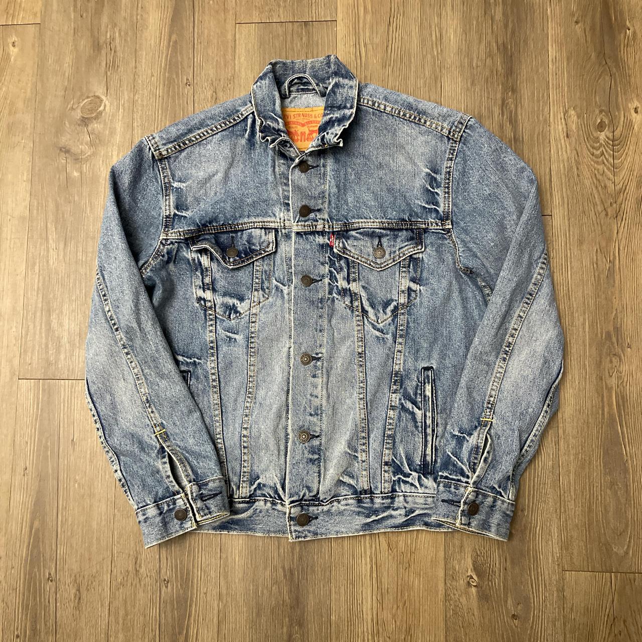 Essential Levi s Blue Denim Trucker Jacket Size. Depop