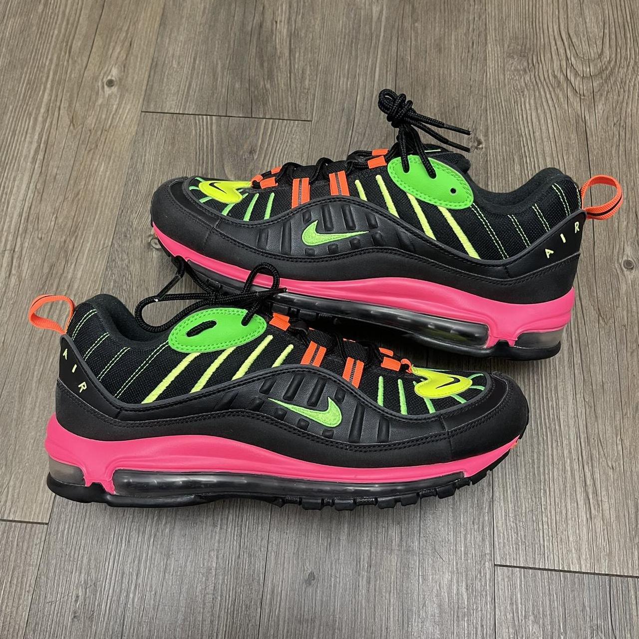 Nike Air Max 98 Tokyo Neon Size 10.5 Barely worn. Depop